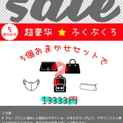 ★5周年記念★ 超豪華夏の福袋 おまかせ5個SET人気のショルダーバッグ・トートバッグ・マスク・リュックサック・革小物 7枚目の画像