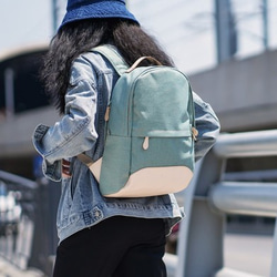 新產品活動進行中！新月經典手工真皮背包【綠色】 第2張的照片