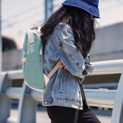 新產品活動進行中！新月經典手工真皮背包【綠色】 第5張的照片