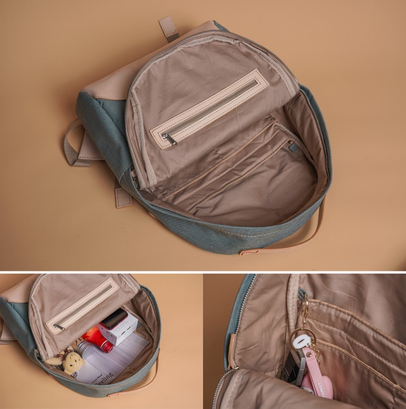 新產品活動進行中！新月經典手工真皮背包【綠色】 第7張的照片