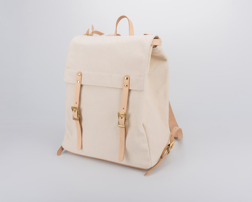 ハンドメイド　リュック 新商品キャンペーン中！帆布+本革手作りのクラシックリュック