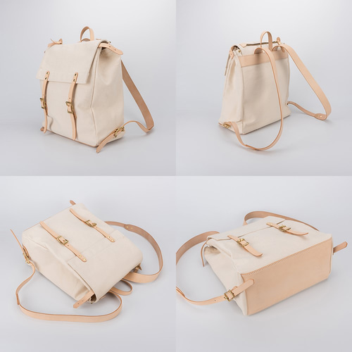 新商品キャンペーン中！帆布+本革手作りのクラシックリュック