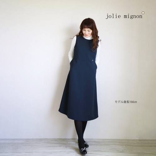 完売】【品の良いジャンスカ！シワになりにくい上質な素材