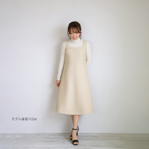 【ENFOLD】ダブルサテンジャンパースカート【36】