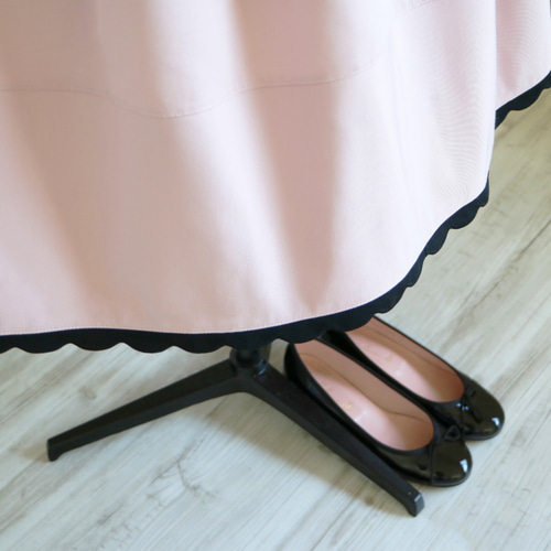 ふわっと立体感！【丈が選べる！】グログランタフタ 裾