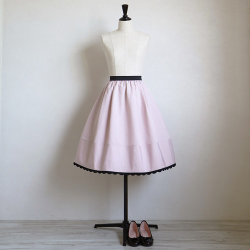 美品♡jolie mignon グログランタフタ 裾スカラップ付ふんわり