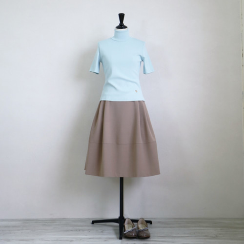 jolie mignon タートルネックストレッチ半袖プルオーバー 欲しかった半袖タートル◎】タートルネック ストレッチ半袖プル