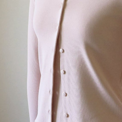 [售罄！ ] 高領彈性套頭衫【粉米色】 第6張的照片