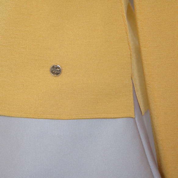 [春天的色彩◎] 空氣羊毛圓領套頭衫 [黃色] 第8張的照片