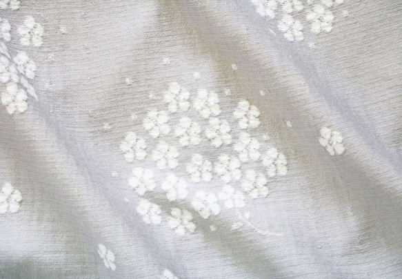 【完売】　jolie mignonオリジナルフラワー柄フレアニットスカート（ライトグレー） 5枚目の画像