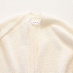 [售罄]日本紙x棉質口袋長開衫（灰白色[配飾] [日本製造] [免費送貨] 第4張的照片