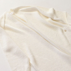 [售罄]日本紙x棉質口袋長開衫（灰白色[配飾] [日本製造] [免費送貨] 第5張的照片