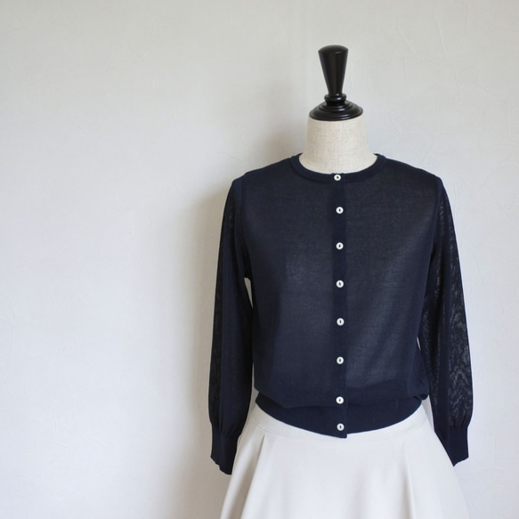 完売】【トライアルプライス】和紙×ポリエステル新素材軽量ニット