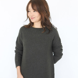 [Jolly Mignon] [WHOLEGARMENT]向心長裙[Dark Olive] [日本製造] [免費送貨] 第2張的照片