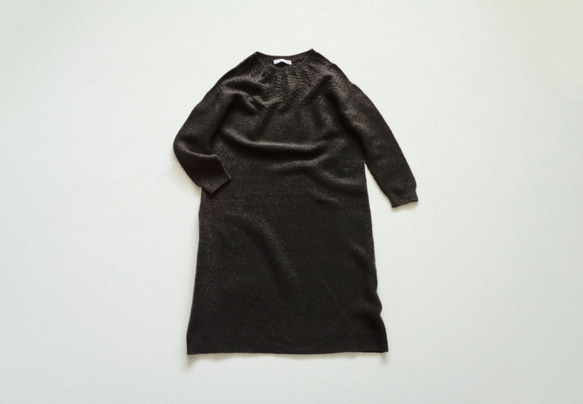 [Jolly Mignon] [WHOLEGARMENT]向心長裙[Dark Olive] [日本製造] [免費送貨] 第3張的照片