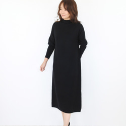 [售罄] [WHOLEGARMENT] 泡泡袖長裙 [灰色] [日本製造] 第10張的照片