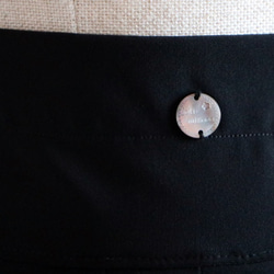 售罄 [腰部清潔橡膠規格 ！ ] Mimore 長度帶口袋柔軟褶皺喇叭裙 [黑色] [免運費] 第8張的照片