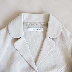 【40號售罄】米蘭羅紋翻蓋口袋夾克【米色】 第3張的照片