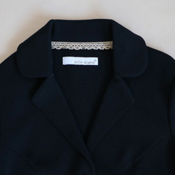 [售罄]帶有米蘭羅紋翻蓋口袋的夾克[黑色] 第5張的照片