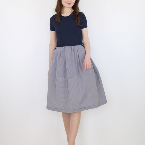 美品】【jolie mignon】オーガンジータフタ ドッキングワンピース 完売