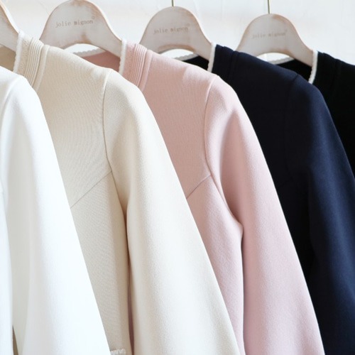 完売】【ジョリーミニョン】パフスリーブショート丈パール付き