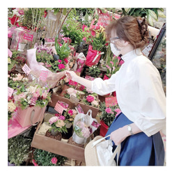 【ジョリーミニョン】夏も呼吸がしやすい！ノーズワイヤー入り ダブルガーゼ【ギンガムチェック】マスク 9枚目の画像