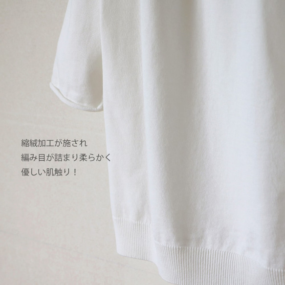 售罄！ [Whole Garment] 抗菌防臭加工高領套頭衫 [Off-white] 第3張的照片