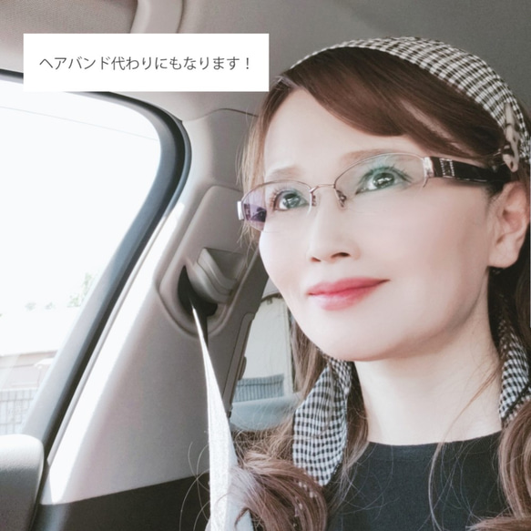 【コーデのアクセントに！】ふんわり立体的に巻けるコンパクトストール【ブルー】 10枚目の画像