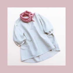 完売です！【紫外線対策に！】ふんわり立体的に巻ける コンパクトストール【ネイビーチェック】 10枚目の画像