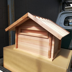 ログハウス型木製郵便ポスト 組み立てキット（受注生産） その他家具