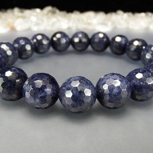 ★4A極上透明★ サファイア[青玉]ブレスレット ☆4A極上透明☆ サファイア[青玉]ブレスレット シルバー