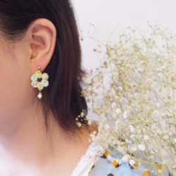 小藝毛siaoyimao．玫瑰花圈系列耳環/不鏽鋼耳針/可改耳夾 第3張的照片