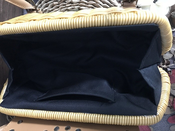 レディース　ラタン　トートバッグ　ハンドバッグ　かごバッグ　手編み 8枚目の画像
