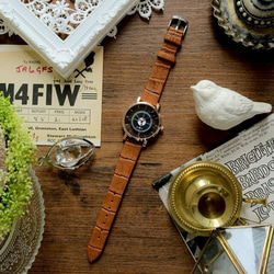 共に時を刻むペアウォッチ～スケルトン 腕時計 メンズ レディース ブラウン 5枚目の画像