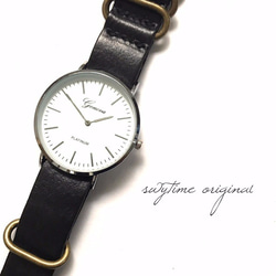 シンプル 腕時計 文字盤 ハンドメイド素材　材料 パーツ 4枚目の画像