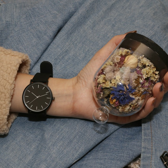 一起打勾的一對手錶-皮革簡單手錶男士女士兼用 第4張的照片