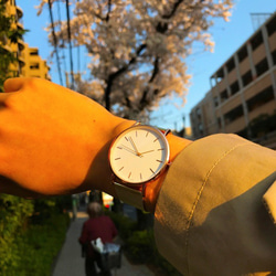 【高級感溢れるステンレスベルト】シンプル 腕時計 メンズ レディース 兼用　 2枚目の画像