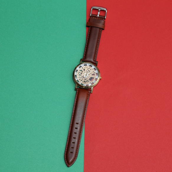 【高品質本革】シンプル 腕時計 メンズ レディース 兼用　 1枚目の画像