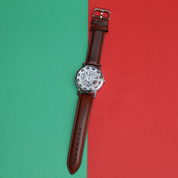 【高品質本革】シンプル 腕時計 メンズ レディース 兼用　 2枚目の画像
