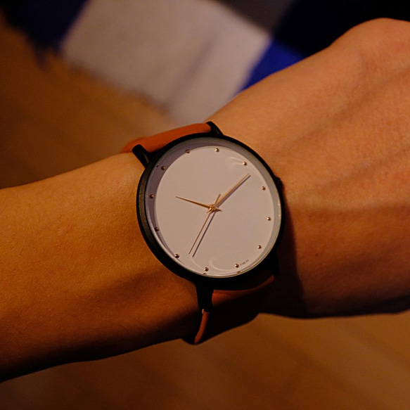 共に時を刻むペアウォッチ～レザー シンプル 腕時計 メンズ レディース ペアウォッチ　 3枚目の画像