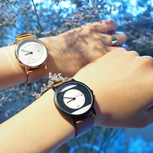奢華設計的手錶男女兼用淺棕色母親節禮物♪ 第2張的照片
