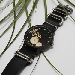 【特徴的なデザイン】本革が肌に馴染む レザーペアウォッチ　腕時計 メンズ レディース 3枚目の画像