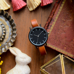 アンティーク調で可愛い腕時計　ライトブラウン レディース 革ベルト オシャレ 1枚目の画像