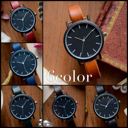 アンティーク調で可愛い腕時計　ネイビー レディース 革ベルト オシャレ 時計　 4枚目の画像