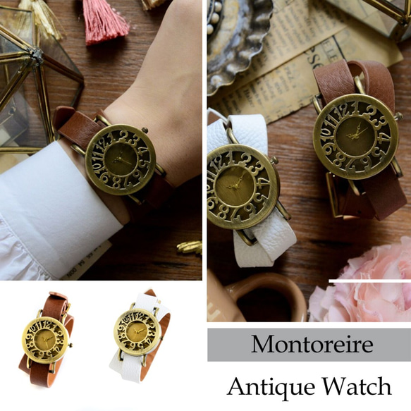 2連ベルトが可愛い腕時計 レディース 革ベルト オシャレ 時計 レディース 防水 レトロ 誕生日 6枚目の画像