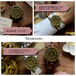 2連ベルトが可愛い腕時計 レディース 革ベルト オシャレ 時計 レディース 防水 レトロ 誕生日 7枚目の画像