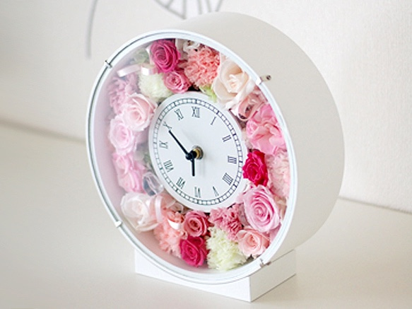 【母の日早割2021】お花いっぱいの母の日花時計【Creema限定】 5枚目の画像