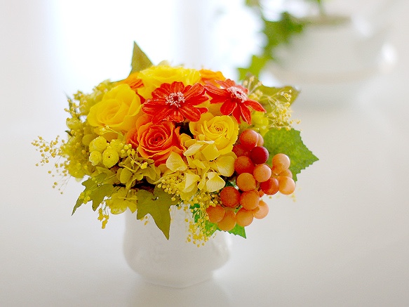 【Creema限定】秋のイメージのビタミンカラーのアレンジ【Creema限定】