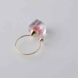 [十月誕生石色蛋白石] Himetsursoba和施華洛世奇叉子環（免費禮品包裝，生日禮物） 第2張的照片
