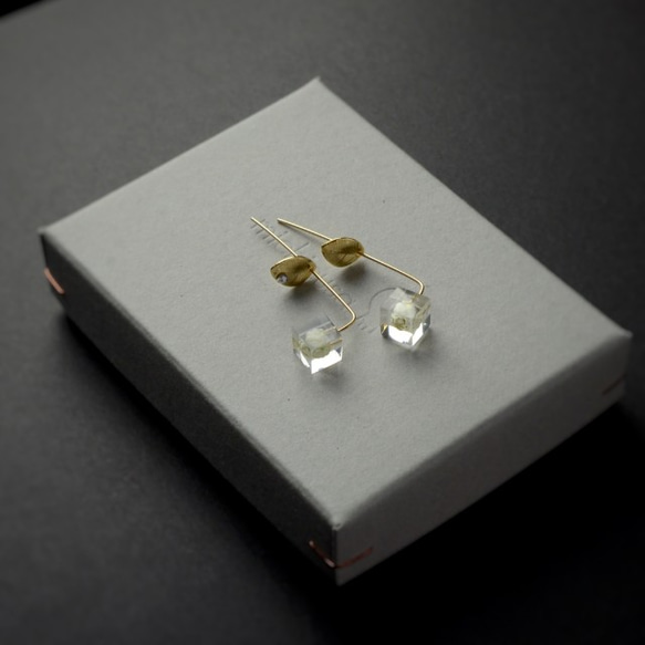 耳環米花14kgf金施華洛世奇禮物生日禮物禮物包裝 第4張的照片